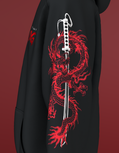Ojas Gambhera Classic Black Hoodie Elite Dragon