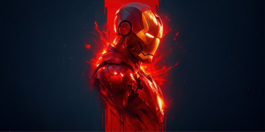 Extra Large Mouse Pad - Iron Man Glowing