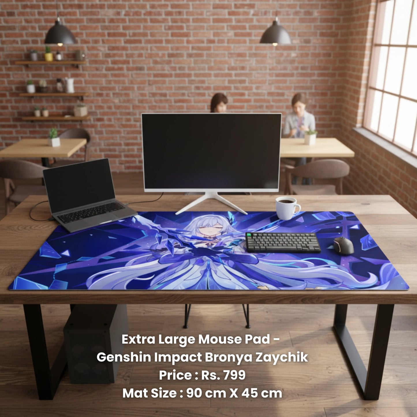 Genshin Impact Bronya Zaychik - Extra Large Mouse Pad