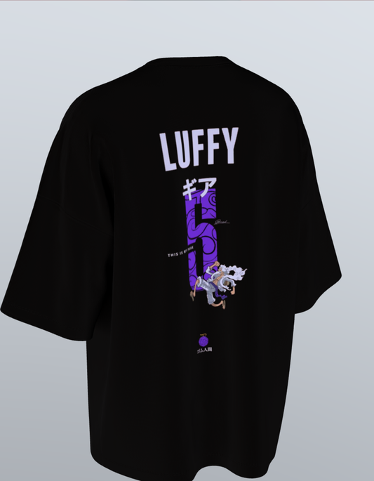 Oversized Anime T-Shirt Level 1: Luffy "Gear 5"