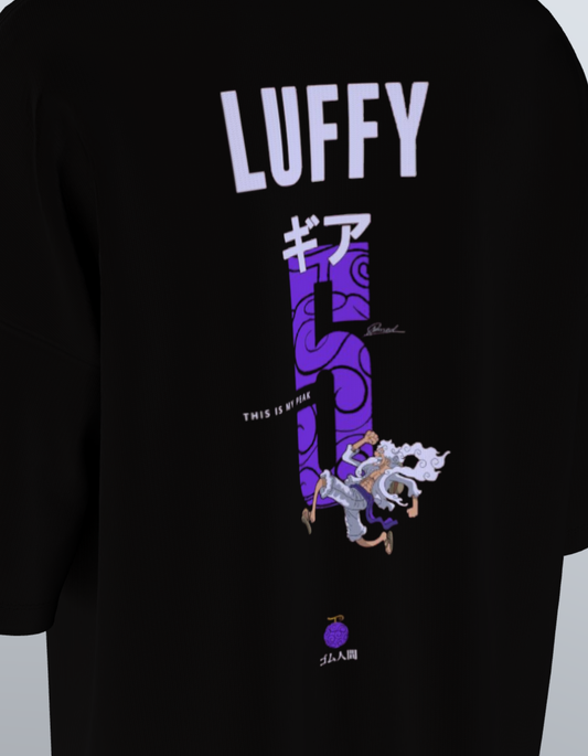 Oversized Anime T-Shirt Level 1: Luffy "Gear 5"