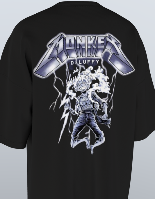 Oversized Anime T-Shirt Level 1: Luffy "Metallica"