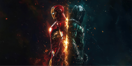 Extra Large Mouse Pad -Iron Man vs Dr Doom