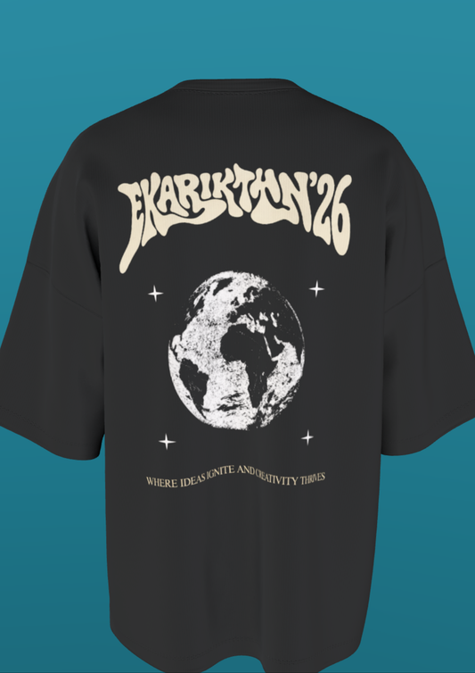 NIT NAGALAND - EKARIKTHIN - THE GLOBE - PREMIUM 220 GSM OZ T-SHIRT