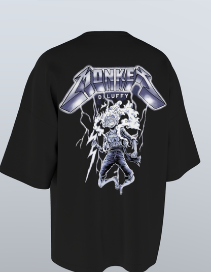 Oversized Anime T-Shirt Level 1: Luffy "Metallica"