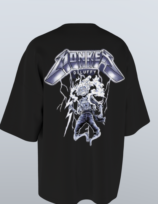 Oversized Anime T-Shirt Level 1: Luffy "Metallica"
