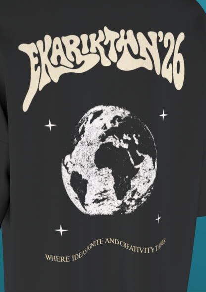 NIT NAGALAND - EKARIKTHIN - THE GLOBE - PREMIUM 220 GSM OZ T-SHIRT