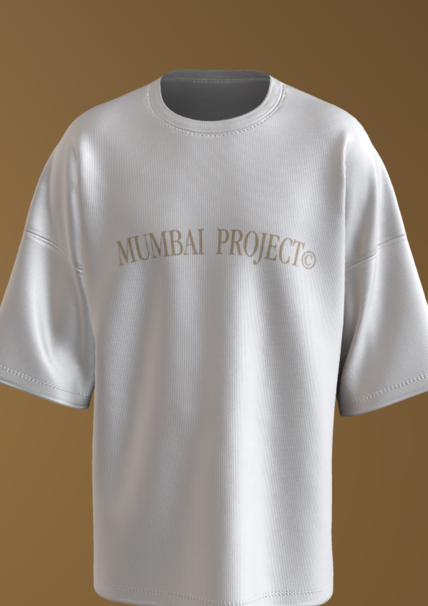 TEDX CRCE - WHITE MUMBAI - PREMIUM 240 GSM OVERSIZE T-SHIRT - WHITE