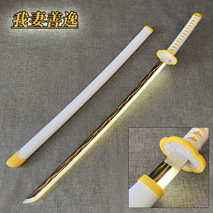 DEMON SLAYER LED KATANA SET of 5 WITH FREE HOLDERS