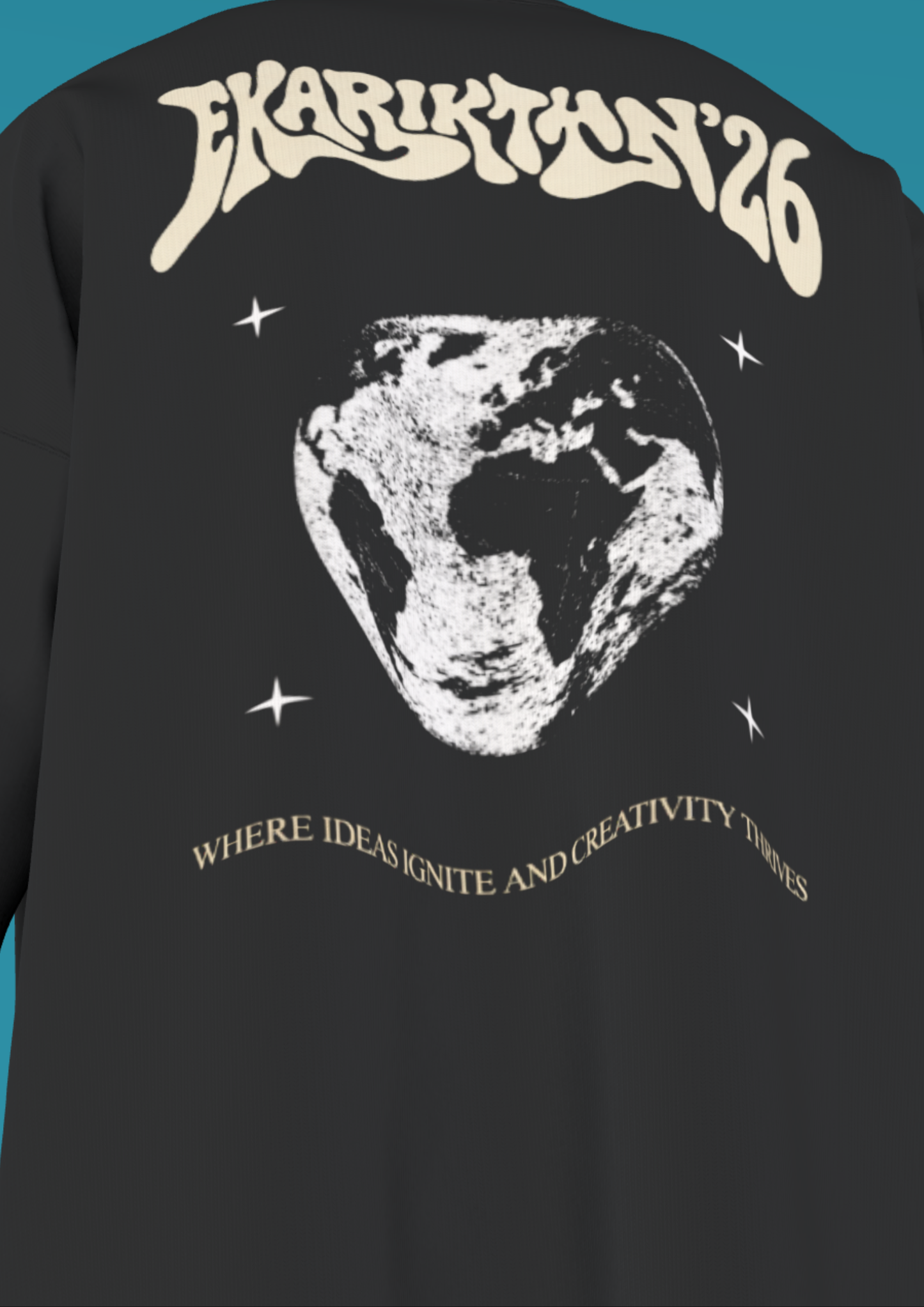 NIT NAGALAND - EKARIKTHIN - THE GLOBE - PREMIUM 220 GSM OZ T-SHIRT