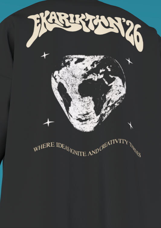 NIT NAGALAND - EKARIKTHIN - THE GLOBE - PREMIUM 220 GSM OZ T-SHIRT