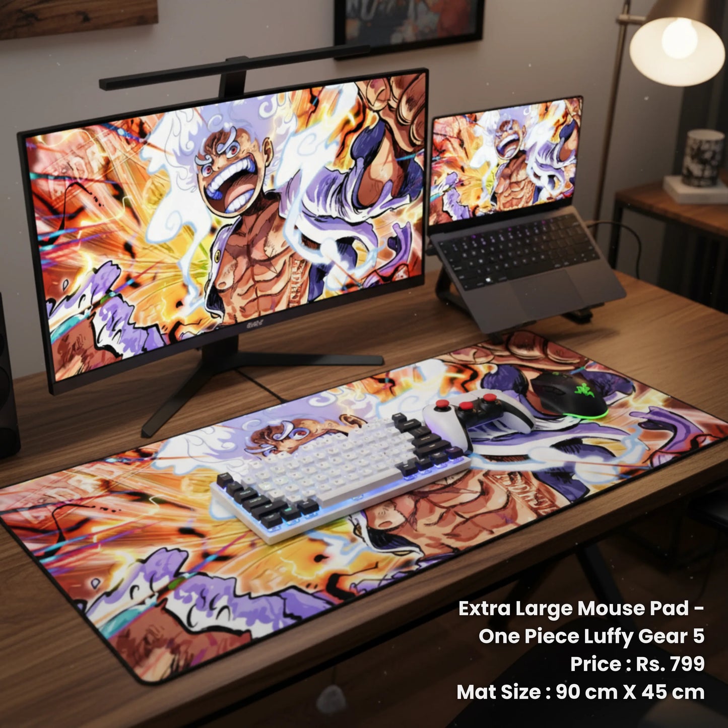 One Piece Luffy Gear 5 - Extra Large Mouse Pad