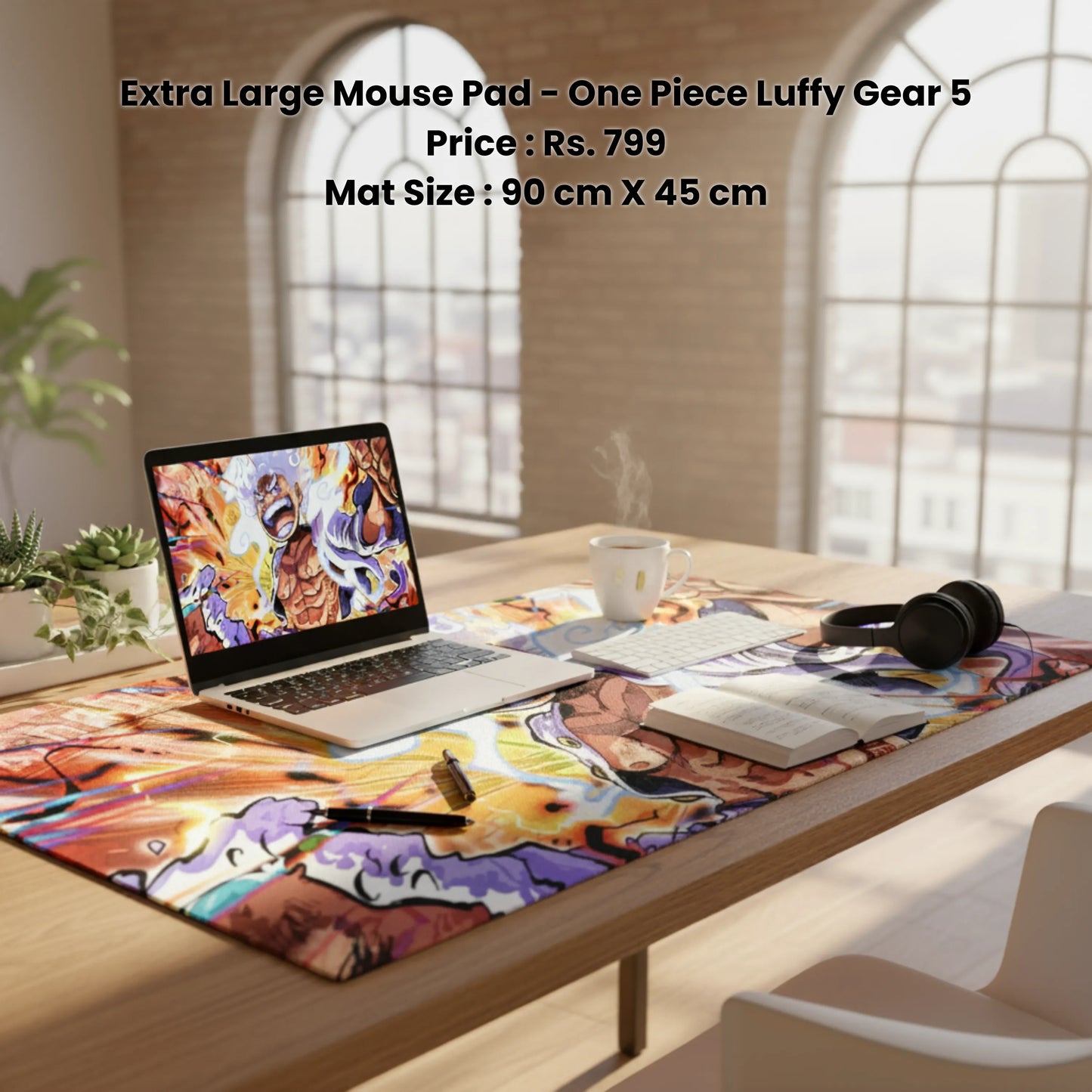 One Piece Luffy Gear 5 - Extra Large Mouse Pad