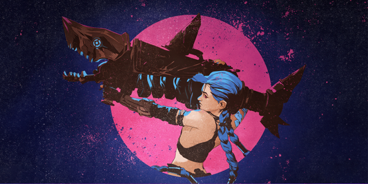 Extra Large Mouse Pad - Arcane Jinx Shark