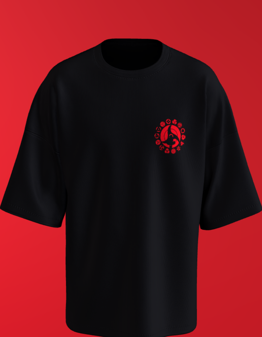 Oversized Anime T-Shirt Level 1:    Naruto "Uchiha Symbol"