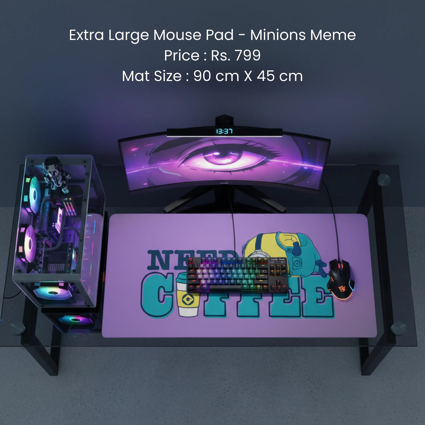 Extra Large Mouse Pad - Minions Meme