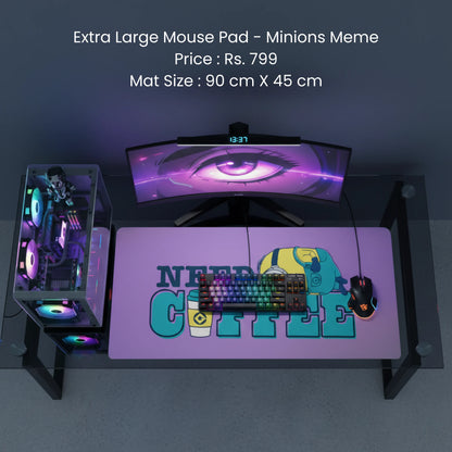 Extra Large Mouse Pad - Minions Meme