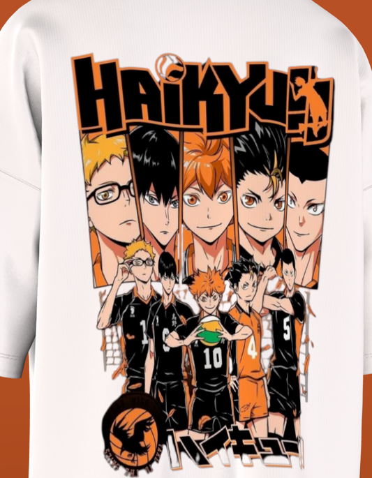 Oversized Anime T-Shirt Level 1: Haikyuu!! "Team Karasuno"