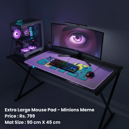 Extra Large Mouse Pad - Minions Meme