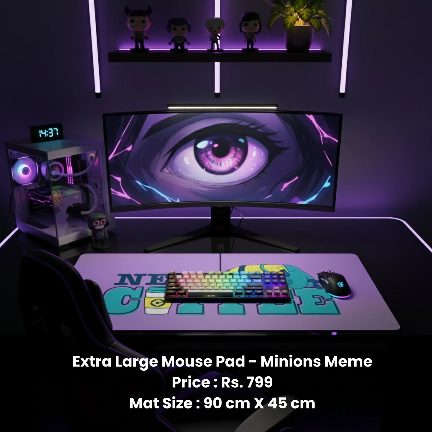 Extra Large Mouse Pad - Minions Meme