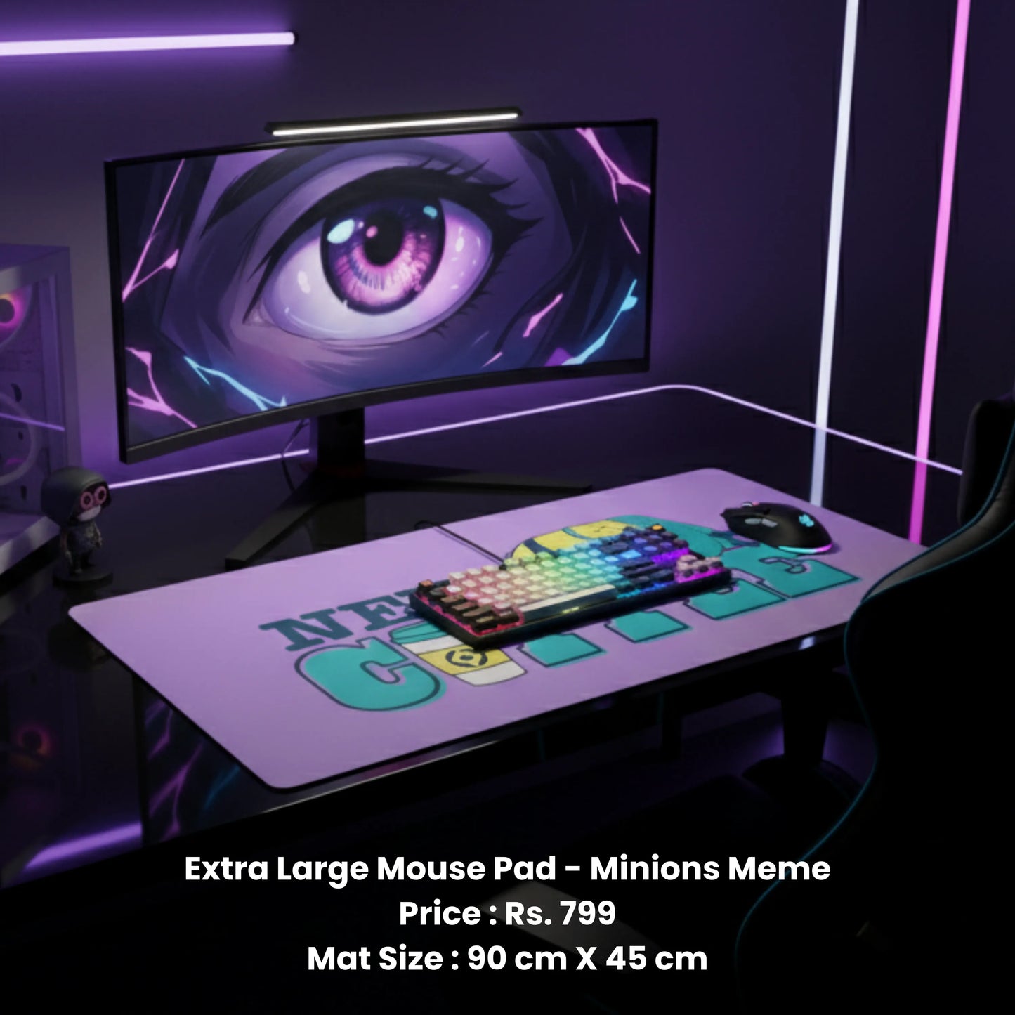 Extra Large Mouse Pad - Minions Meme