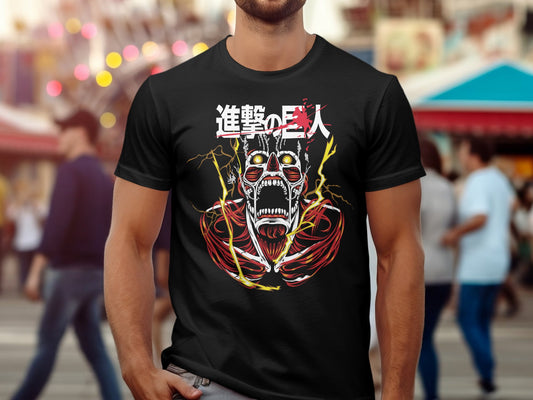 Classic Anime Series T-Shirts - Attack on Titans - The Colossal Titan