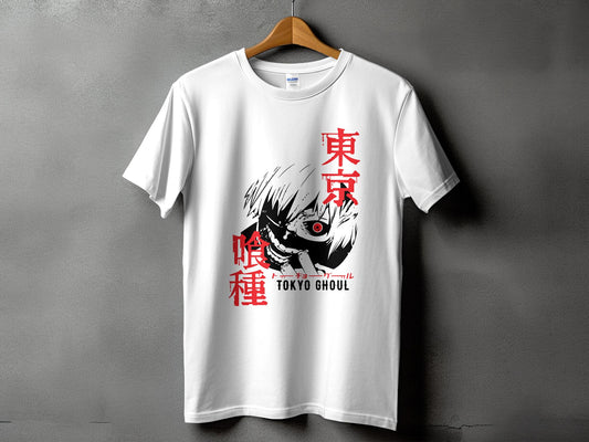 Classic Anime Series T-Shirts - Tokyo Ghoul - Ken Kaneki White