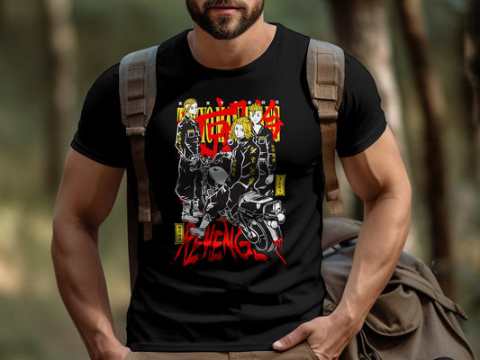 Classic Anime Series T-Shirts - Tokyo Revengers -Biker Gang