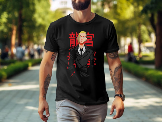 Classic Anime Series T-Shirts - Tokyo Revengers - Draken in a Suit