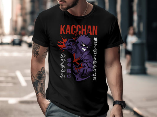 Classic Anime Series T-Shirts - My Hero Academia - Kacchan