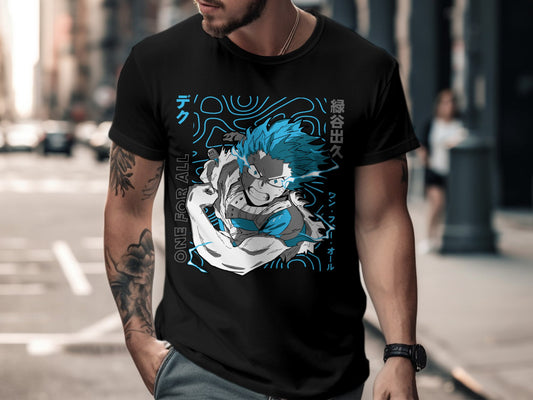 Classic Anime Series T-Shirts - My Hero Academia - One for All