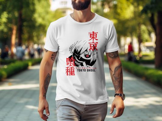 Classic Anime Series T-Shirts - Tokyo Ghoul - Ken Kaneki White