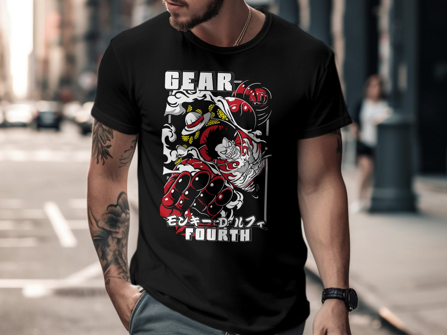 Classic Anime Series T-Shirts - One Piece -  Luffy Gear 4