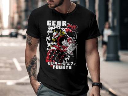 Classic Anime Series T-Shirts - One Piece -  Luffy Gear 4