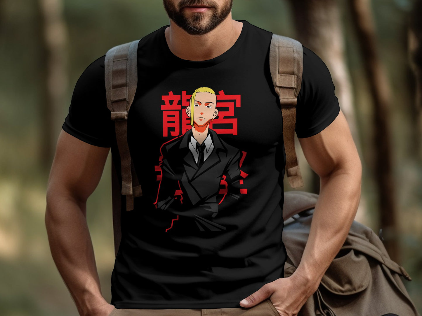 Classic Anime Series T-Shirts - Tokyo Revengers - Draken in a Suit