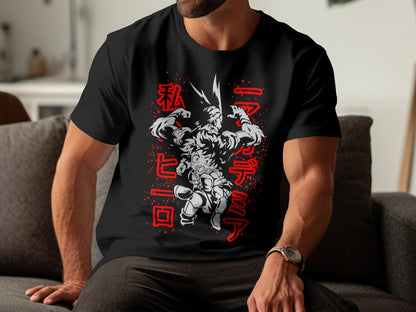 Classic Anime Series T-Shirts - My Hero Academia - Deku X All might