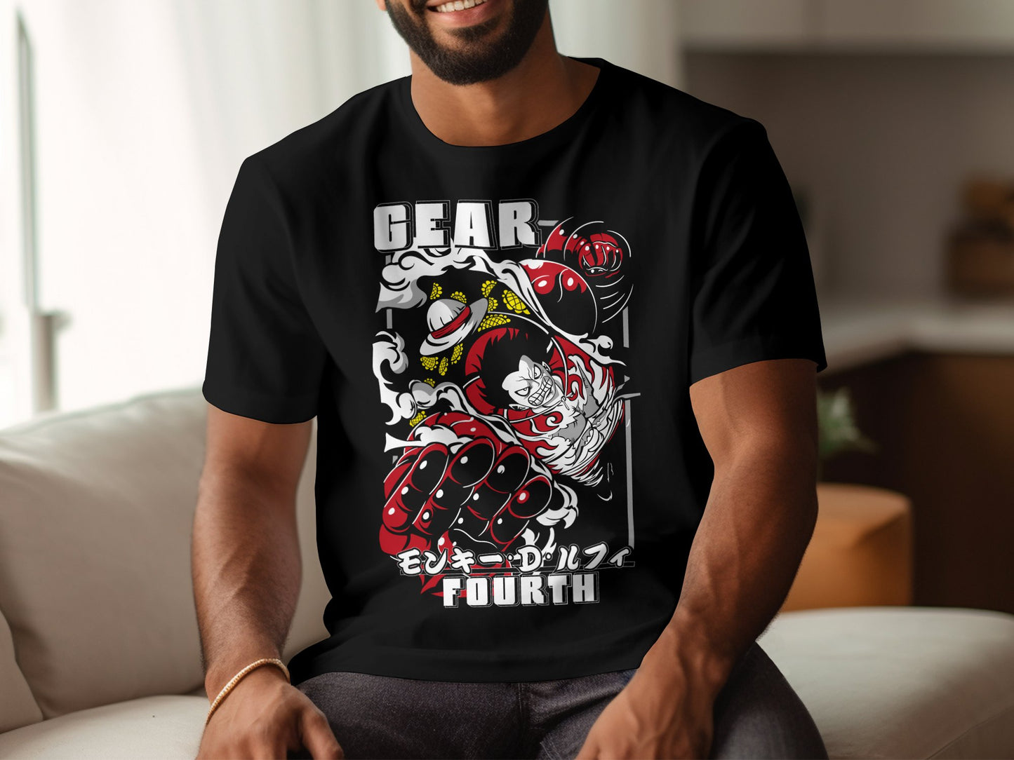 Classic Anime Series T-Shirts - One Piece -  Luffy Gear 4