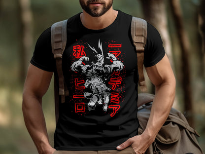 Classic Anime Series T-Shirts - My Hero Academia - Deku X All might