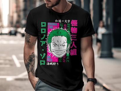 Classic Anime Series T-Shirts - One Piece -  Zoro Face