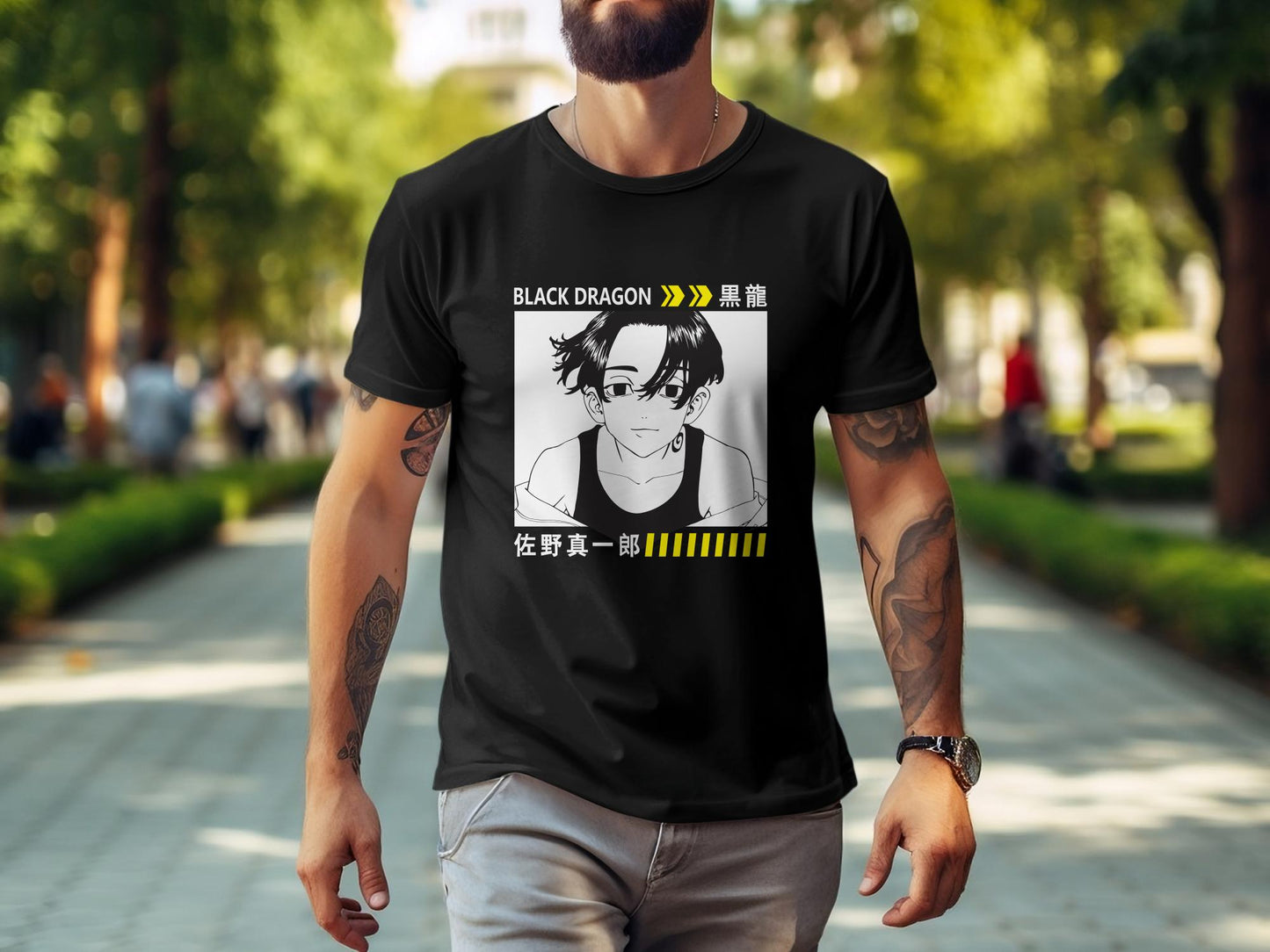 Classic Anime Series T-Shirts - Tokyo Revengers - Black Dragon