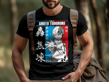 Classic Anime Series T-Shirts - My Hero Academia - Shoto Todoroki
