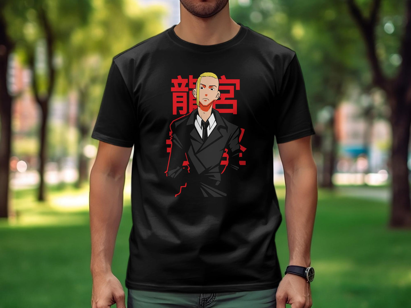 Classic Anime Series T-Shirts - Tokyo Revengers - Draken in a Suit