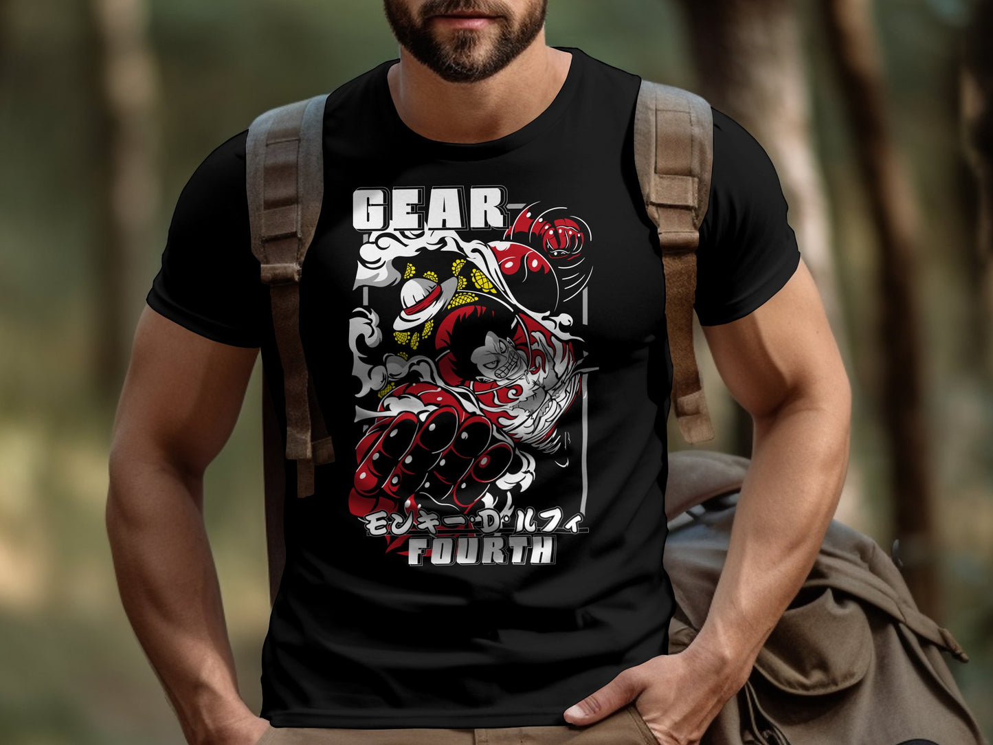Classic Anime Series T-Shirts - One Piece -  Luffy Gear 4