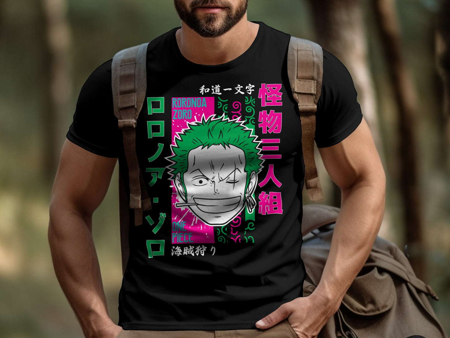 Classic Anime Series T-Shirts - One Piece -  Zoro Face