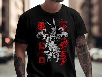 Classic Anime Series T-Shirts - My Hero Academia - Deku X All might