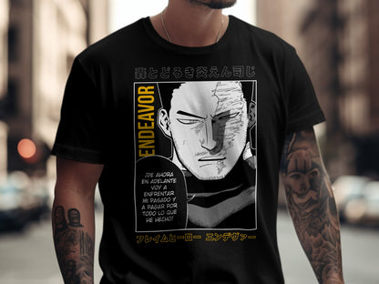 Classic Anime Series T-Shirts - My Hero Academia - Endeavor