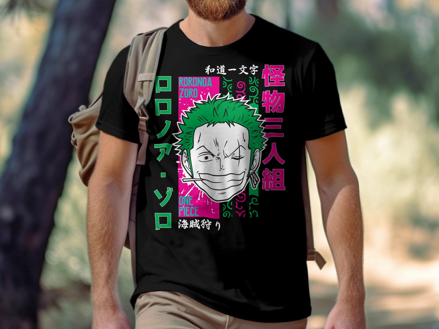 Classic Anime Series T-Shirts - One Piece -  Zoro Face