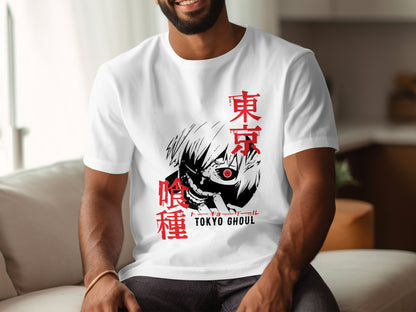 Classic Anime Series T-Shirts - Tokyo Ghoul - Ken Kaneki White