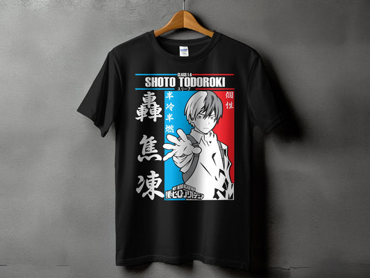 Classic Anime Series T-Shirts - My Hero Academia - Shoto Todoroki