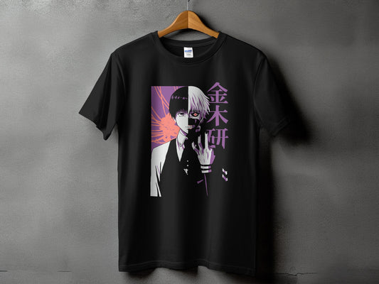 Classic Anime Series T-Shirts - Tokyo Ghoul - Ken Kaneki Blue Purple